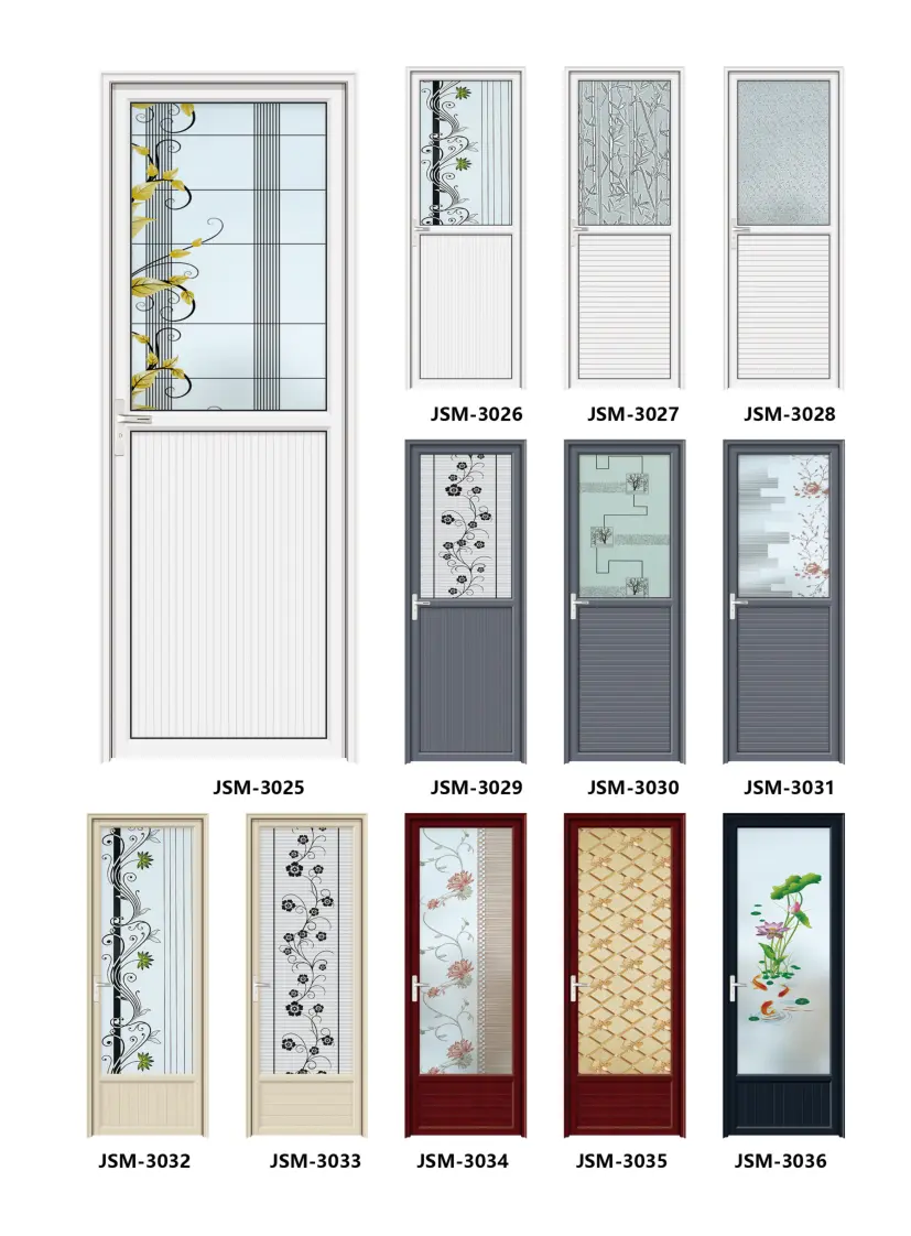 Aluminum decorative door model families