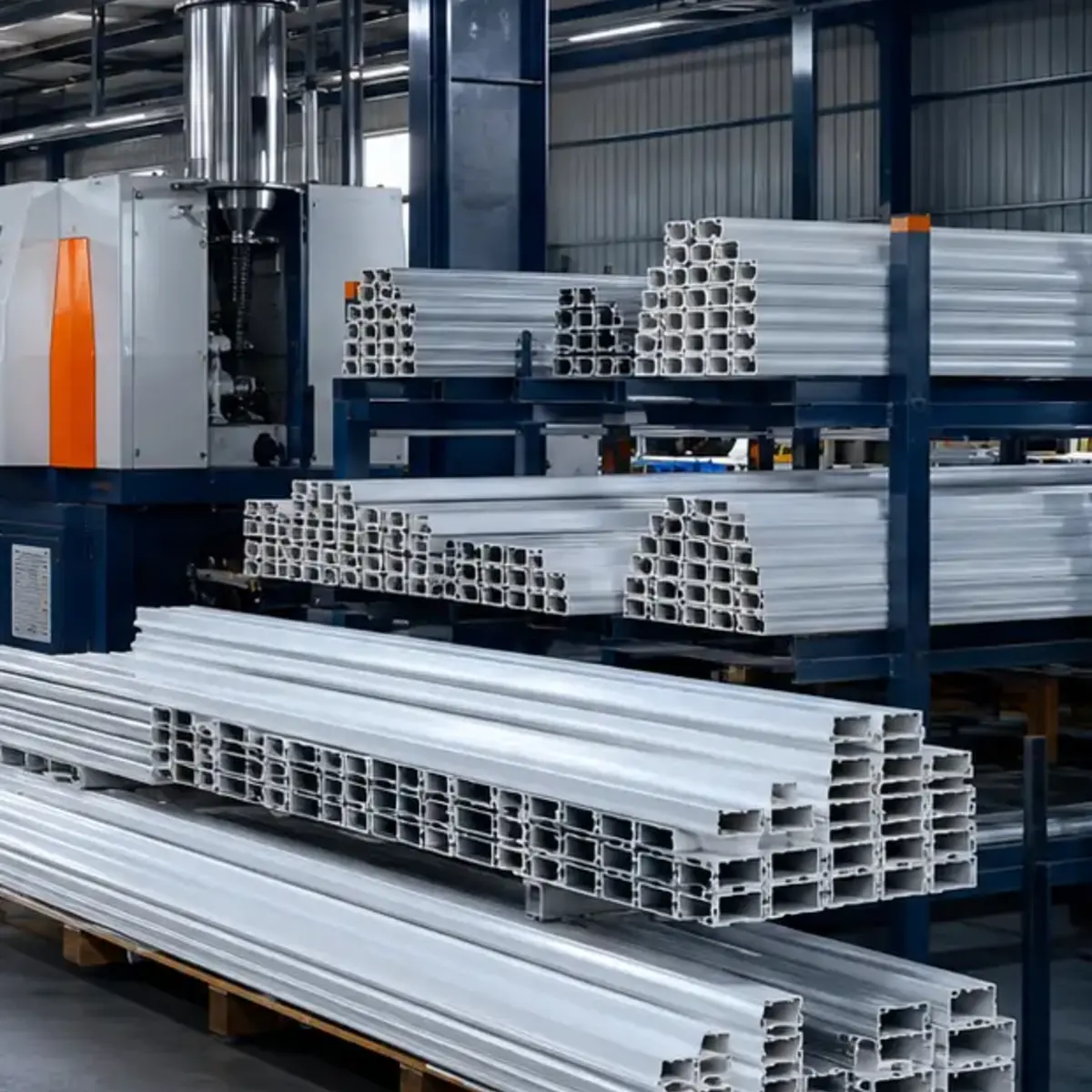 Aluminum and uPVC profile production workshop