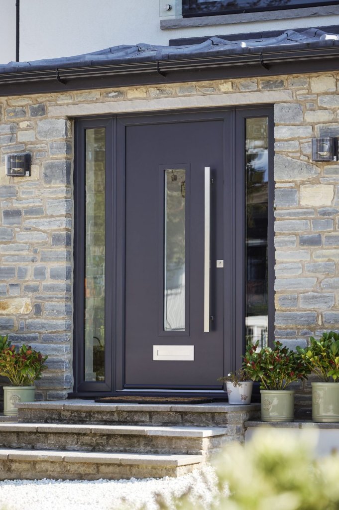 Composite entrance door installed by L&P Windows